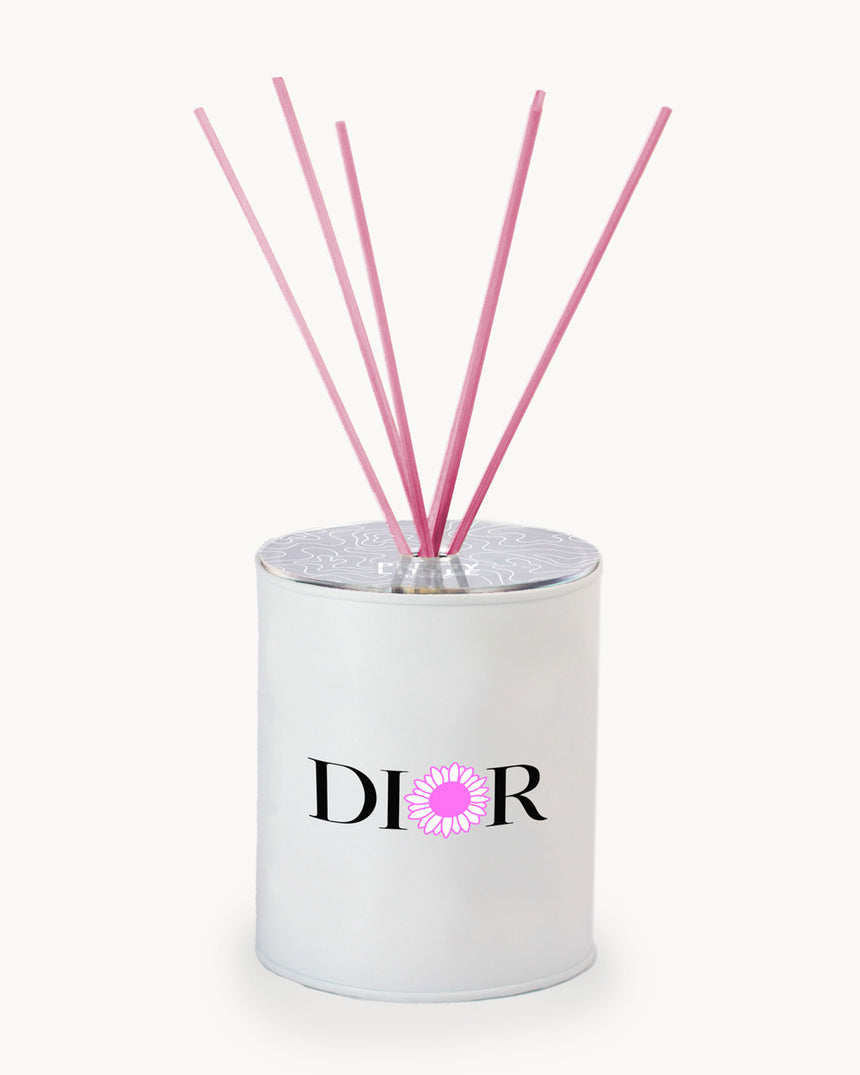 Fragrance Diffuser - “Flowers j'aDIOR” - White / Pink