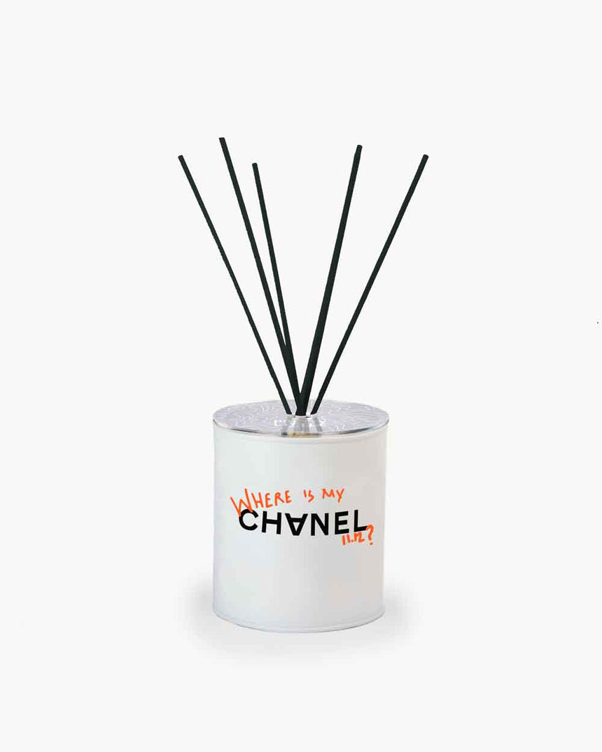 Mini Air Freshener - "Where is my CC?" White/Orange