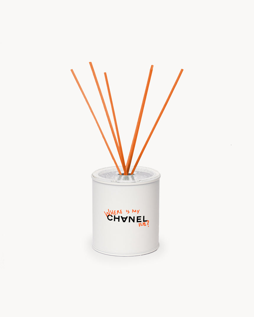 Mini Air Freshener - "Where is my CC?" White/Orange