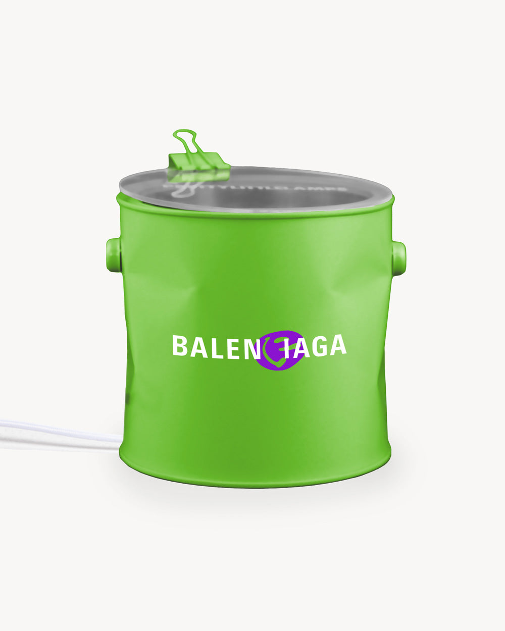 Lamp - “Bale-Smile" - Fluorescent Green