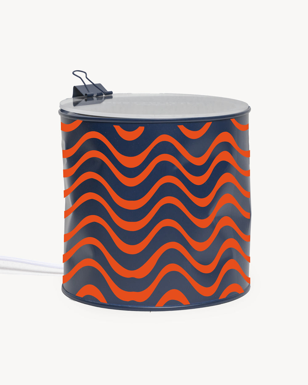Lamp - “Waves” - Navy / Orange