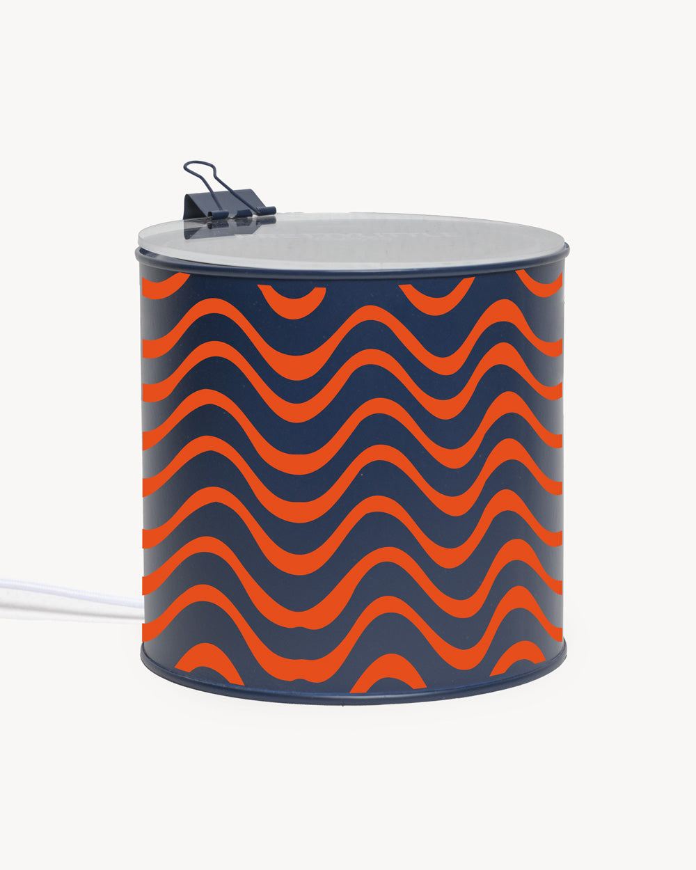 Lamp - “Waves” - Navy / Orange