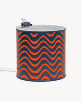 Lamp - “Waves” - Navy / Orange