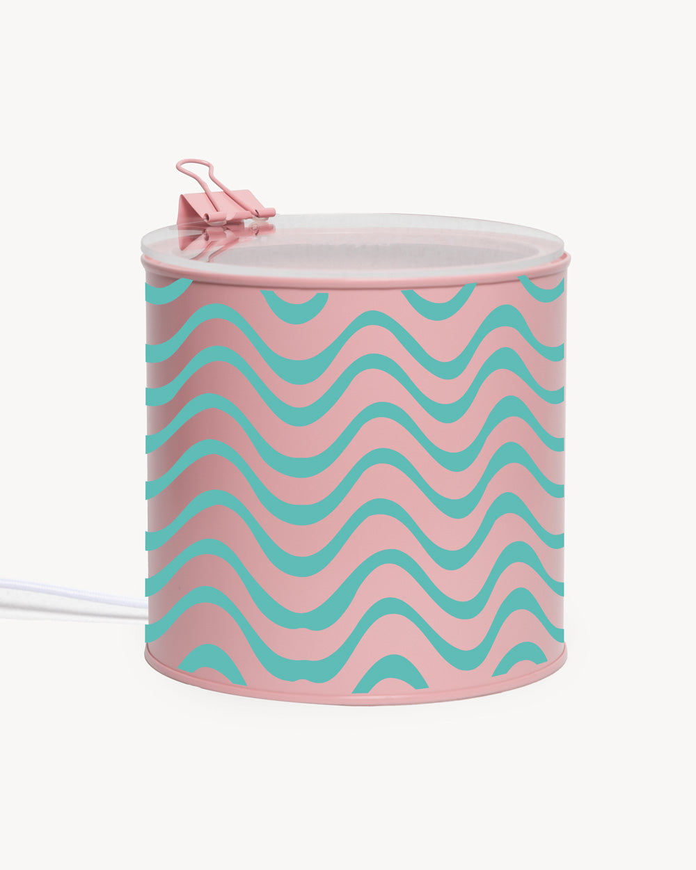 Lamp - “Waves” - Pink / Tiffany