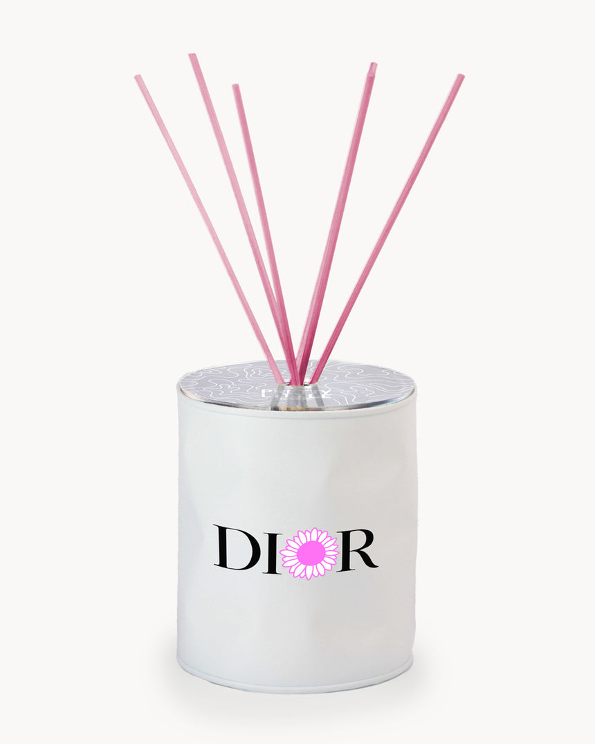 Fragrance Diffuser - “Flowers j'aDIOR” - White / Pink