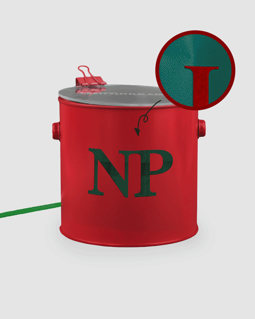 Lamp with Velvet text